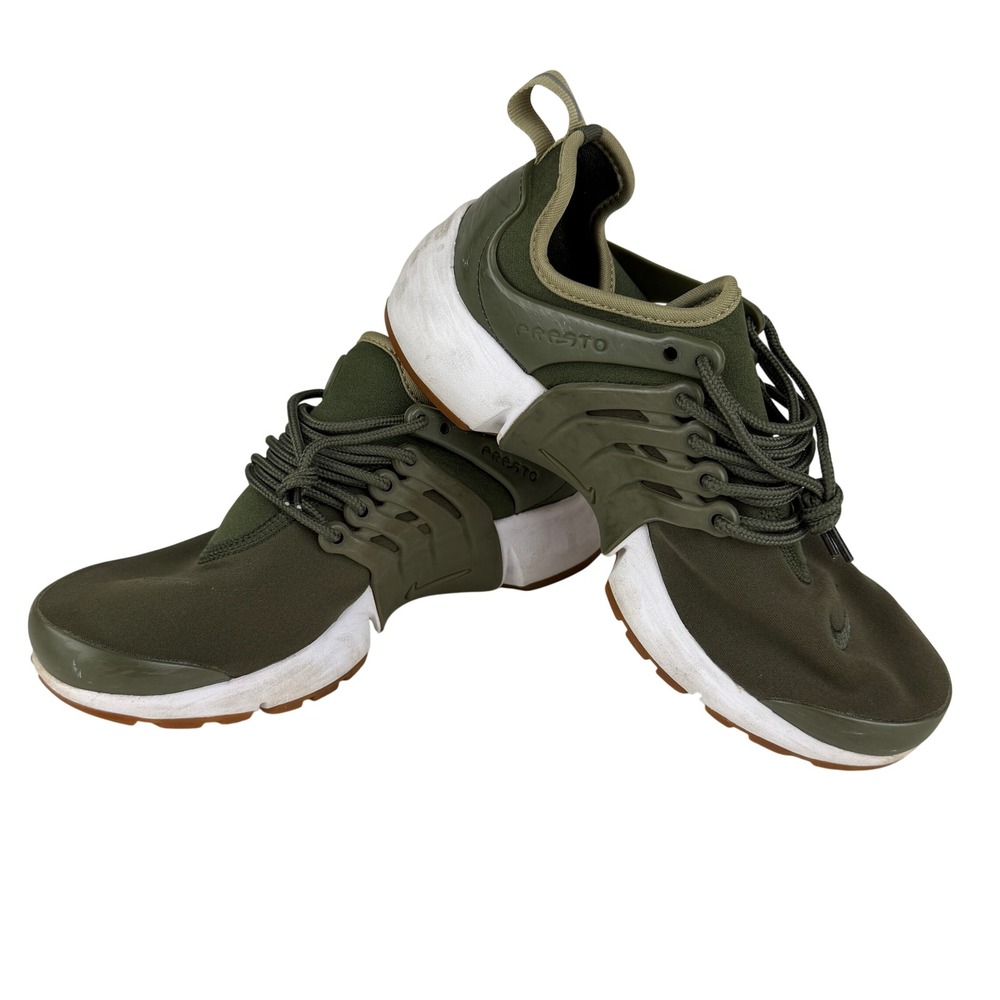 Nike Air Presto Womens 7 Cargo Khaki Neutral Olive Gum 878068-304 Sneakers